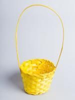 Корзина плетеная 28х13х9,5см желтая бамбук 1/1