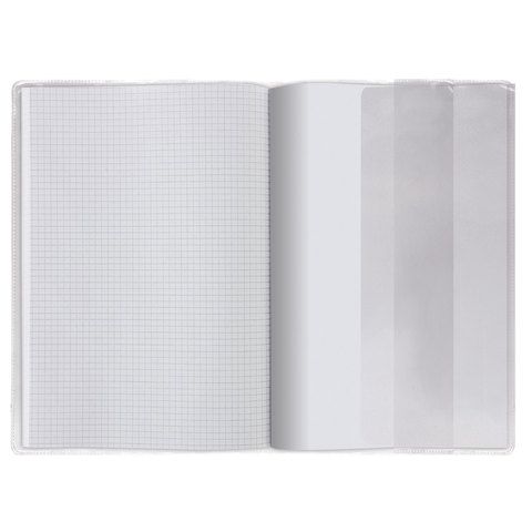 Обложка 302х580мм ПВХ д/учебника и тетради А4, универсальная, прозрачная, плотн, 120мкм 1/100/400