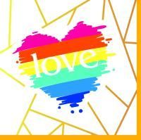 Салфетки (33х33) 2-сл Love сердце 1/16