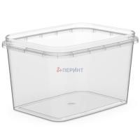 Банка прямоугольная 0,5л 91/К б/кр прозрачная Перинт (крышка 429378) 1000/250