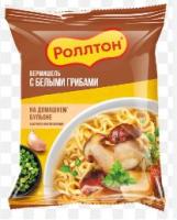 Продукты, Вермишель Ролтон Белые грибы на домашнем бульоне 60гр 1/1