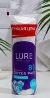 Ватные диски (80шт) косметические LURE 1/35
