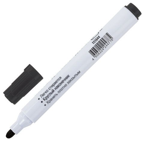 Маркер для доски черный 2,5мм круглый наконечник STAFF PROFIT 1/12