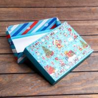 НГ Подарочная коробка 21х15х5,7см  Зимушка 1/300