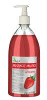 Мыло жидкое 1л с дозатором Клубника с глицерином GAS 1/12