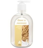 Мыло жидкое 500мл с дозатором Овес и молоко Ника 1/15 