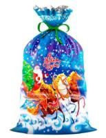 НГ Пакет подарочный (25х40)-30 полипропилен Поземка 100/2000