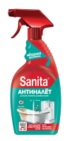 Средство жидкое 500мл чистящее спрей Санита Антиналет и Антиржавчина 1/15