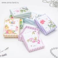 Подарочная коробка Прямоугольник 9х7х2см Flowers 1/12 Подарочная коробка Прямоугольник 9х7х2см Flowers 1/12