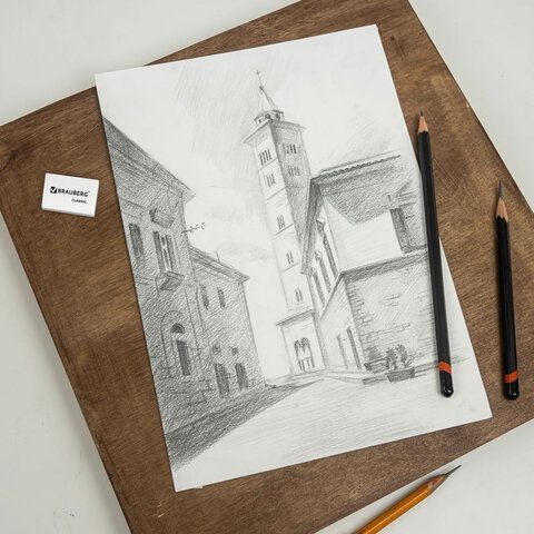 Ластик 26х17х7мм термопластичная резина белый BRAUBERG 1/80