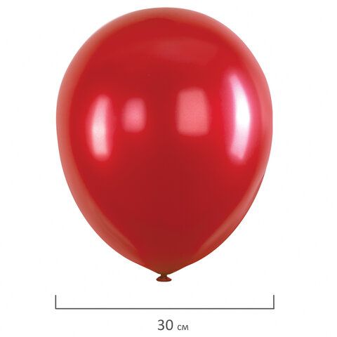 Воздушные шары 30см Металлик ассорти BRAUBERG KIDS 100/100