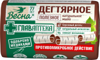 Мыло туалетное 140гр Дегтярное Весна 1/44