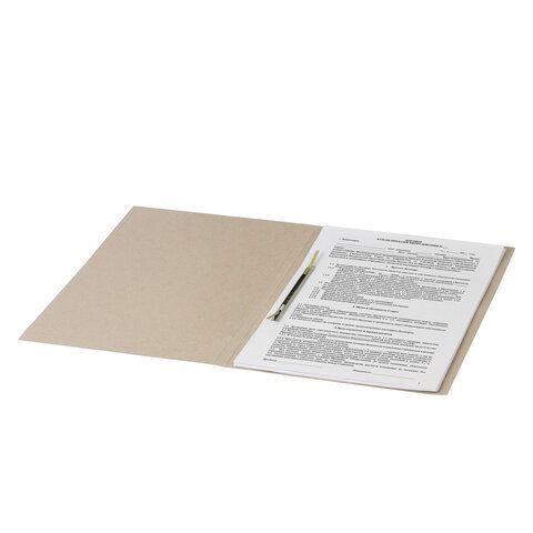 Скоросшиватель картон белый BRAUBERG Standard гарант. пл. 300г/кв.м. на 200 листов 1/200