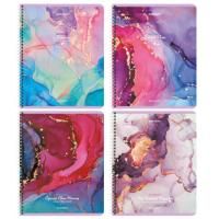 Тетрадь 96л А5 клетка гребень Brauberg Мрамор 1/4/48