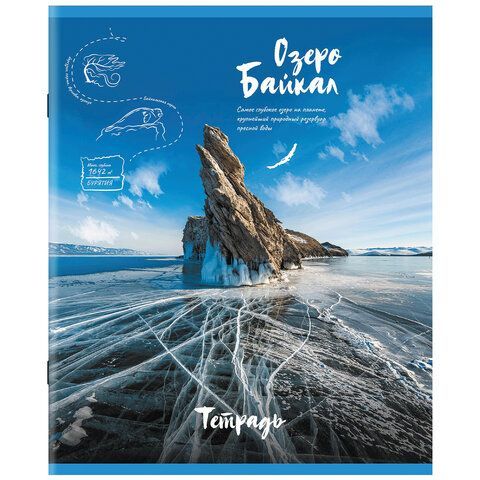 Тетрадь 96л А5 клетка офсет №2  обл картон скоба Природа STAFF 1/5/50