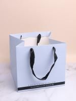 Пакет подарочный бумажный (24х26х26) голубой 1/12