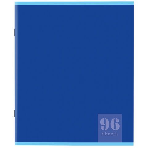 Тетрадь 96л А5 клетка офсет №2  обл картон скоба Monochrome STAFF 1/5/50