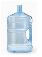 ПЭТ бутылка 19л прозрачная с ручкой многоразовая 1/4