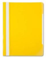 Папка скоросшиватель с прозр верхн лист желтый Россия 1/20/200 