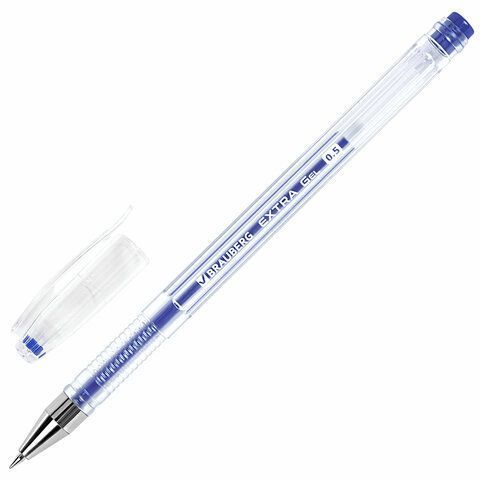 Набор гелевых ручек 4цв узел 0,5мм, линия письма 0,35мм BRAUBERG EXTRA 1/72 (клиент)