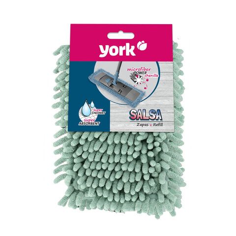 Насадка МОП плоская 42х12,5см YORK Salsa, карманы, ворсистая микрофибра1/24