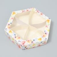 Менажница картон 23х4см Цветы для тебя 1/5/275