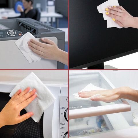 Чистящие салфетки BRAUBERG антибакт для бытовой и оргтехники плотные 1/12 (клиент)