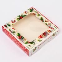 НГ Подарочная коробка 13х13х3см Прекрасного настроения 5/600