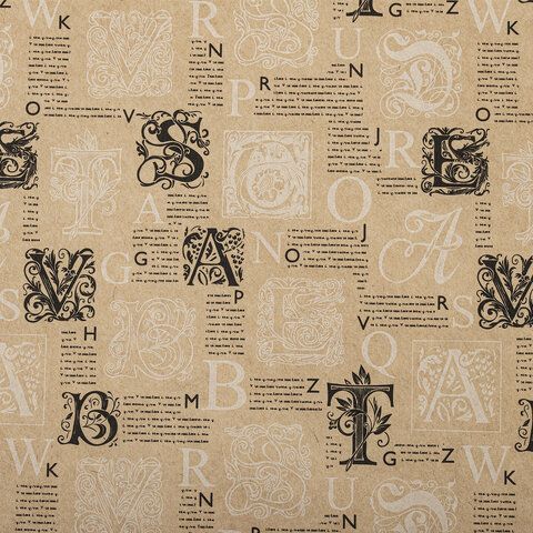 Бумага упаковочная 70х100см ЗОЛОТАЯ СКАЗКА Kraft Unlimited ассорти 1/50