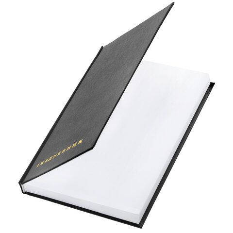 Ежедневник А5 145х215мм 160л недатир обл бумвинил черный BRAUBERG 1/16