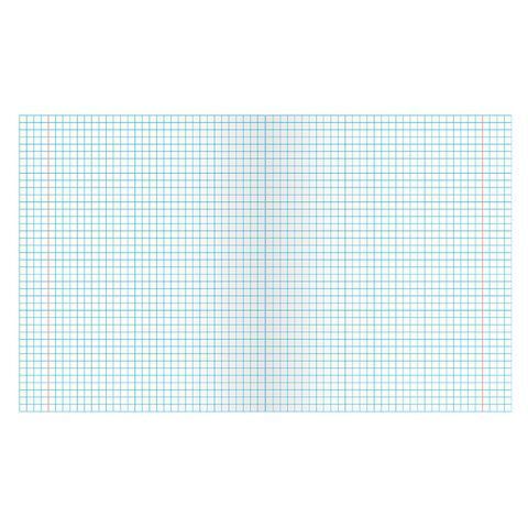 Тетрадь 24л клетка с полями ЗЕЛЁНАЯ обложка офсет ПЗБМ 1/150