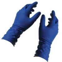 Перчатки смотровые нест сверхпрочные латекс синие High Risk Safe&Care DL 215 (1813) S 36 гр 25/250