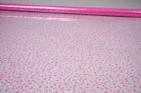 Ролик 70см х8м пленка полипропилен с рисунком Мошка, розовый 1/10