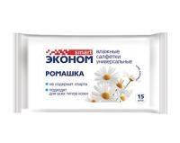 Салфетки влажные Эконом Smart Ромашка (15) 1/108