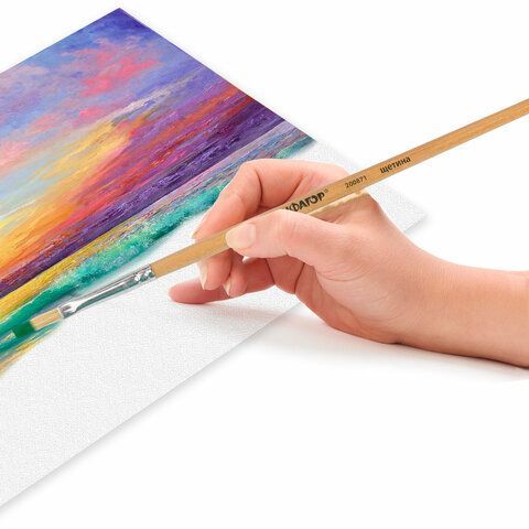 Кисть щетина плоская №4 ПИФАГОР  1/30/1800 (Клиент)