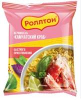 Продукты, Лапша Ролтон Краб камчатский 90гр 1/1