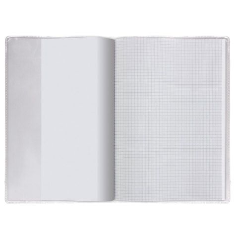 Обложка 302х580мм ПВХ д/учебника и тетради А4, универсальная, прозрачная, плотн, 120мкм 1/100/400