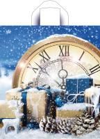 НГ Пакет с петлевой ручкой (38х42)-37 Снежный ПНД Тико 50/300