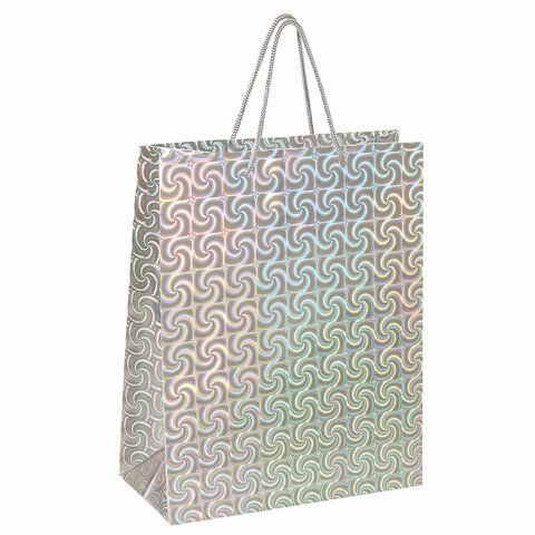 Пакет подарочный ламинированный (26х32х13см) Голография 1/12/96