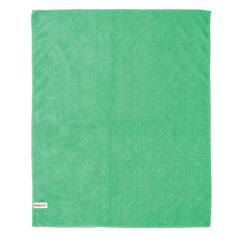 Салфетка микрофибра (70х80) для пола ЛАЙМА Стандарт плотная зелёная, 1/6/48 (клиент)