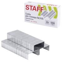 Скобы №24/6 1000шт STAFF РОССИЯ 1/20/200