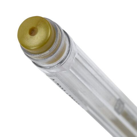 Ручка гелевая золотистая 0,5мм линия 0,35мм BRAUBERG EXTRA GOLD 1/12
