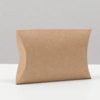 Подарочная коробка подушка 11х8х2см Крафт 10/1600