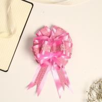Бант-шар 5см розовый с декором 10/10