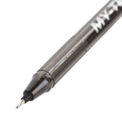 Ручка шариковая масляная черная 0,7мм линия 0,35мм PENSAN My-Tech 1/25