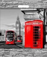 Пакет с вырубной ручкой (38х45)-60 Лондон ламинат Тико 50/500