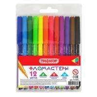 Фломастеры 12цв вентилируемый колпачок Пифагор 1/24/144