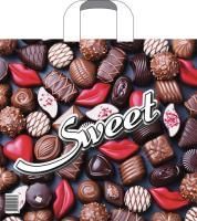 Пакет с петлевой ручкой (38х34+3)-70 Десерт 50/500