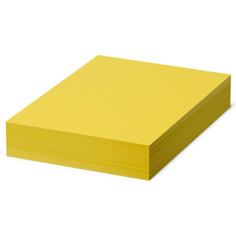 Бумага А4 500л 80 г/м2 желтый интенсив BRAUBERG 1/5