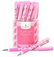 Ручка шариковая масляная синяя 0,7мм LOREX HAPPYBARA Double Soft 1/24/288